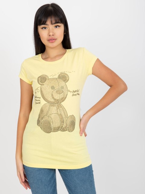 T-shirt EM-TS-HS-21-531.20X jasny żółty S
