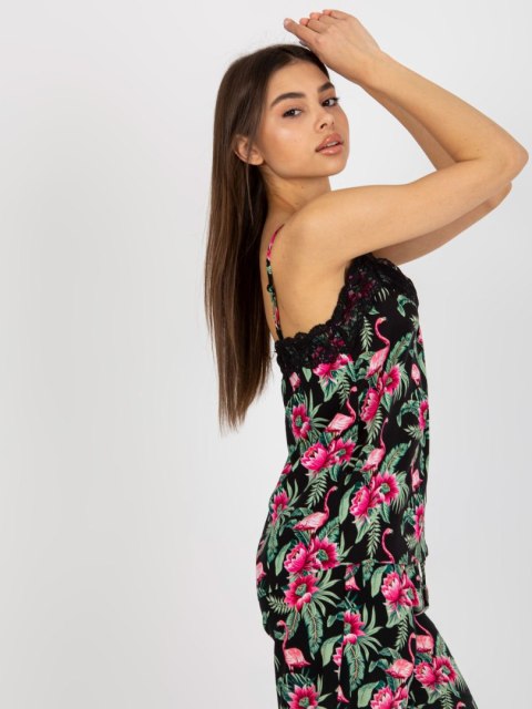 Bluzka D73771M11059A czarno-zielony S