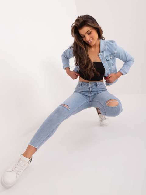 Spodnie jeans NM-SP-PJ23109.71 niebieski XS