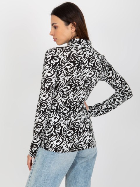 Bluzka LK-BZ-509197-1.51P biało-czarny L/XL