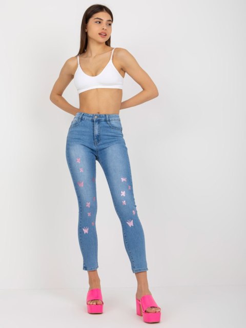 Spodnie jeans NM-SP-JK105.85P niebieski M