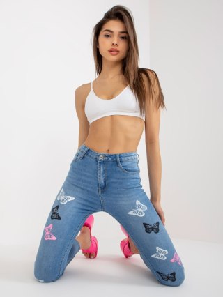 Spodnie jeans NM-SP-D8015.31X niebieski L
