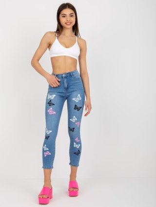 Spodnie jeans NM-SP-D8015.31X niebieski S