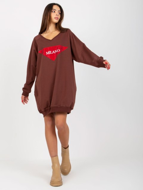 Bluza VI-BL-3113.73P ciemny brązowy