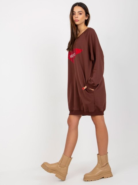 Bluza VI-BL-3113.73P ciemny brązowy