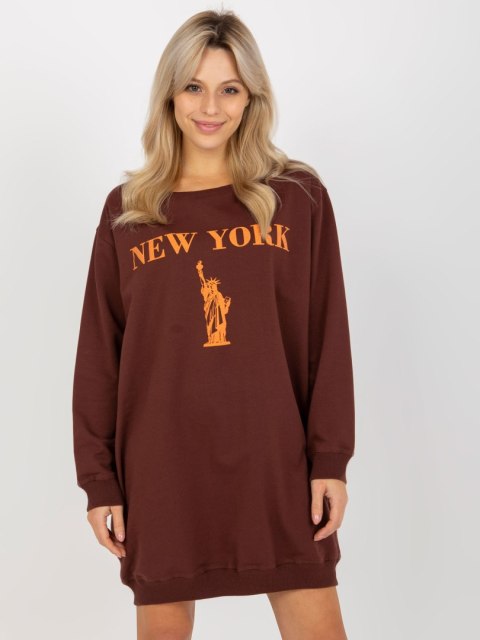 Bluza VI-BL-3212.15X brązowo-pomarańczowy