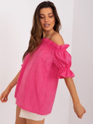 Bluzka LK-BZ-509355.68P ciemny różowy L/XL