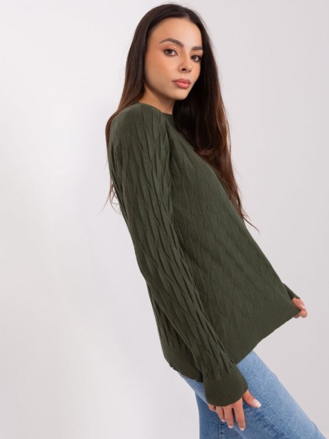 Sweter AT-SW-2326.37X ciemny khaki