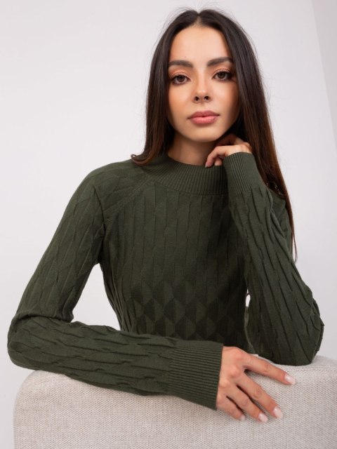 Sweter AT-SW-2326.37X ciemny khaki