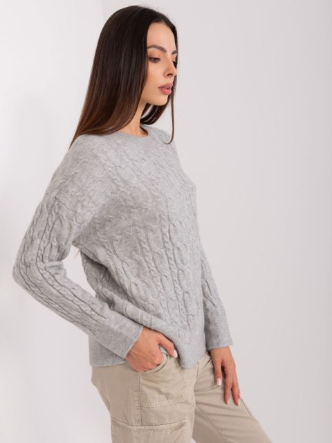 Sweter AT-SW-2335-1.68P szary