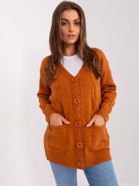 Sweter AT-SW-2241.36P jasny brązowy
