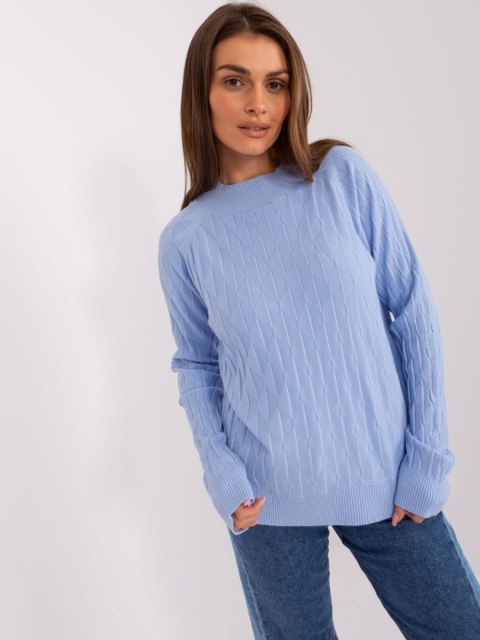 Sweter AT-SW-2326.37X jasny niebieski