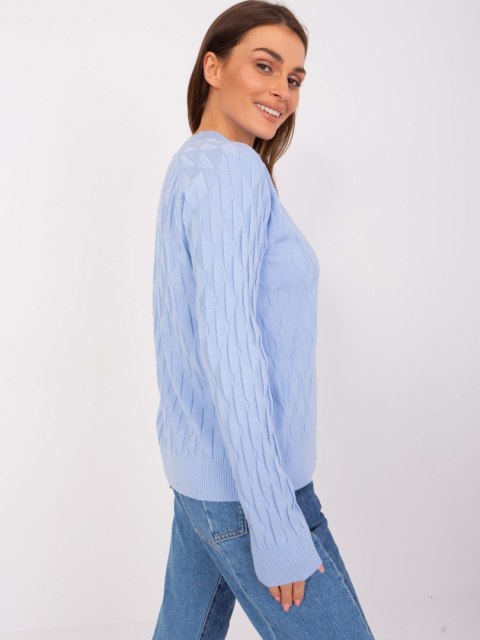 Sweter AT-SW-2326.37X jasny niebieski