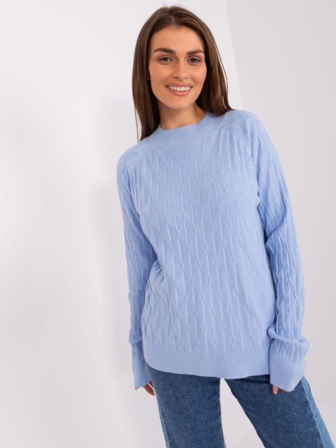 Sweter AT-SW-2326.37X jasny niebieski