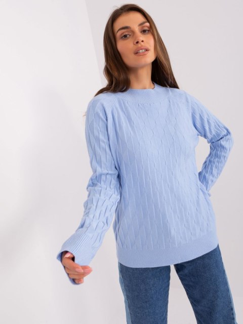 Sweter AT-SW-2326.37X jasny niebieski