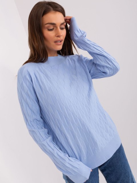 Sweter AT-SW-2326.37X jasny niebieski