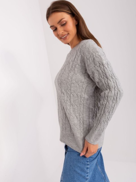 Sweter AT-SW-2335.27 szary