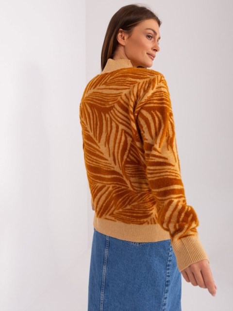 Sweter AT-SW-2357.96 camelowy