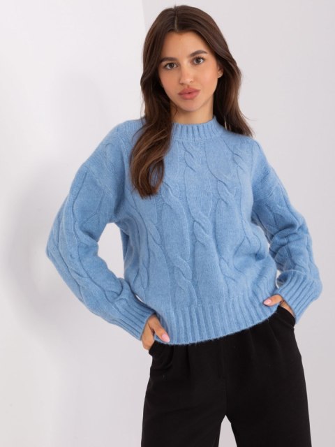 Sweter AT-SW-0146.10P jasny niebieski