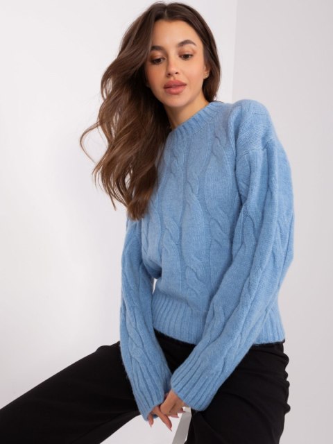 Sweter AT-SW-0146.10P jasny niebieski