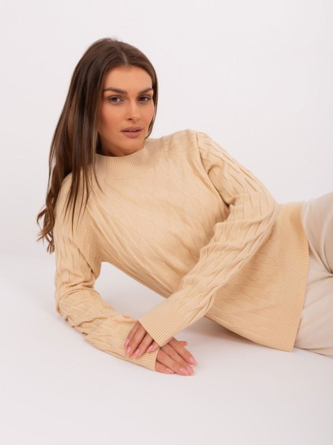 Sweter AT-SW-2326.37X beżowy