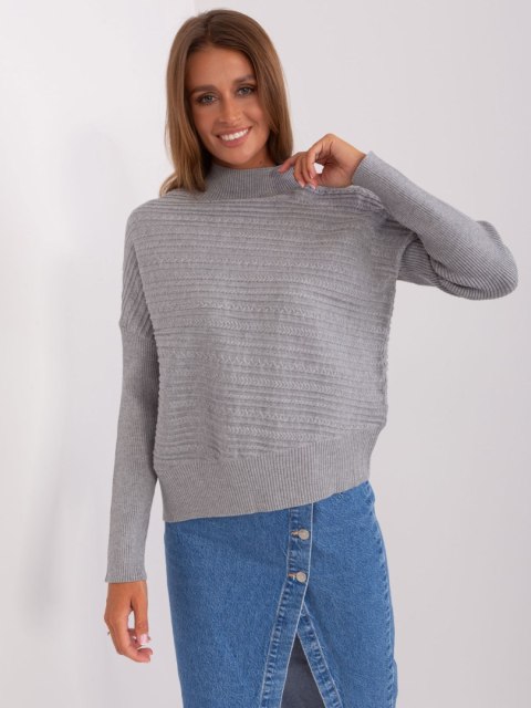 Sweter AT-SW-2368.36X szary