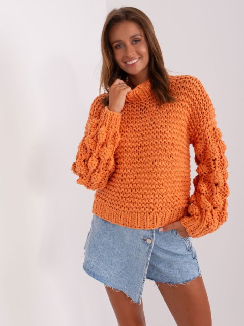 Sweter AT-SW-2382.97P pomarańczowy