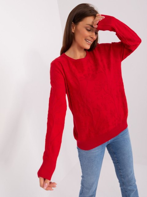 Sweter AT-SW-2231.99P czerwony