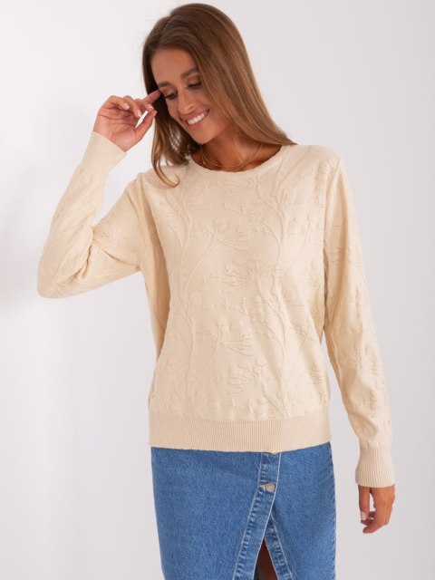 Sweter AT-SW-2231.99P jasny beżowy