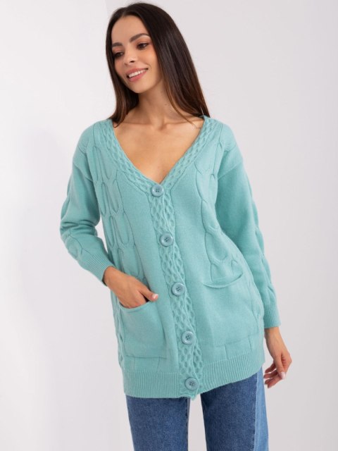 Sweter AT-SW-2241.36P mietowy