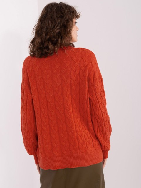 Sweter AT-SW-2348.88 ciemny pomarańczowy