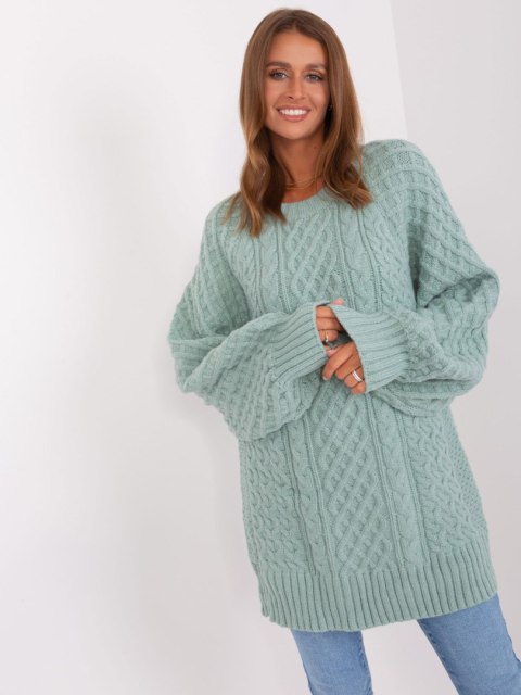 Sweter AT-SW-2367-2.64P mietowy