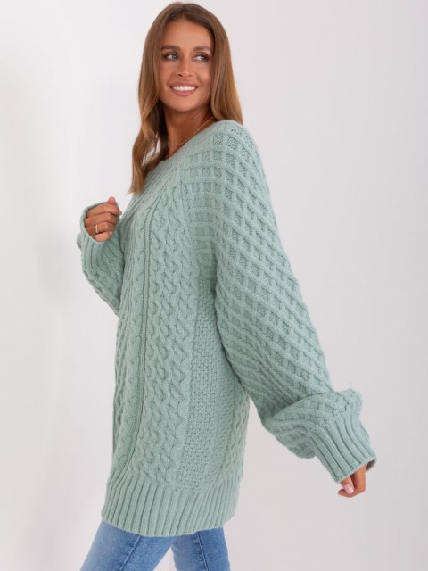 Sweter AT-SW-2367-2.64P mietowy