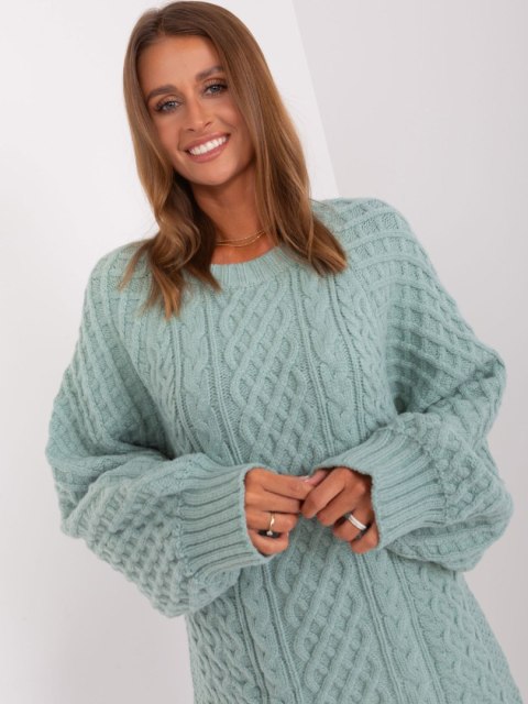 Sweter AT-SW-2367-2.64P mietowy