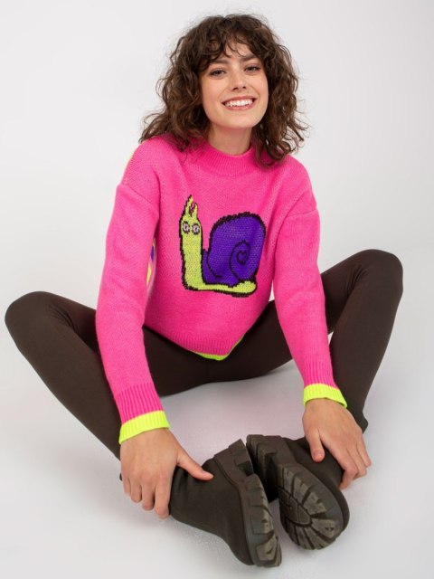 Sweter EM-SW-1027-01.01X różowy