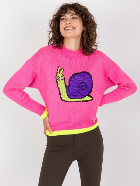 Sweter EM-SW-1027-01.01X różowy
