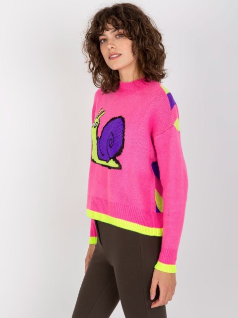 Sweter EM-SW-1027-01.01X różowy