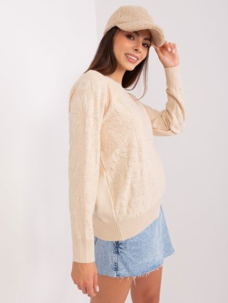 Sweter AT-SW-2231A.00P jasny beżowy