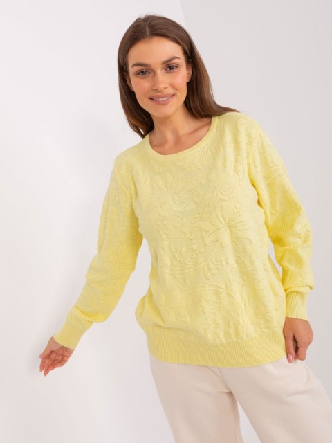Sweter AT-SW-2231A.00P jasny żółty