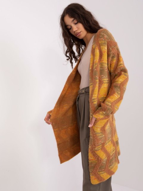 Sweter AT-SW-234701.34 ciemny żółty