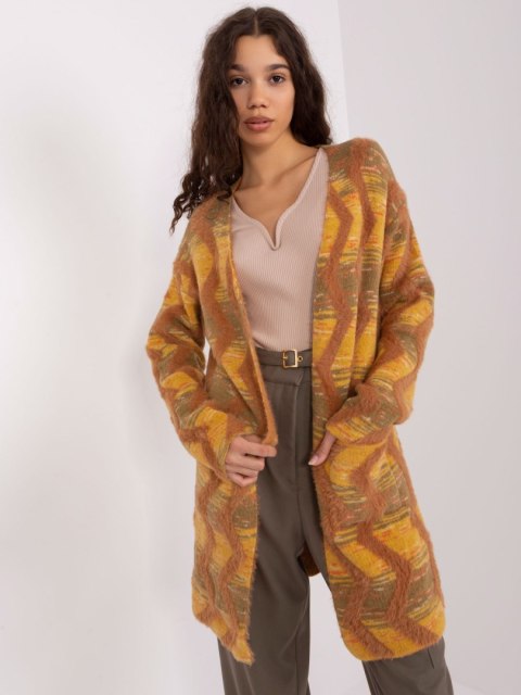 Sweter AT-SW-234701.34 ciemny żółty