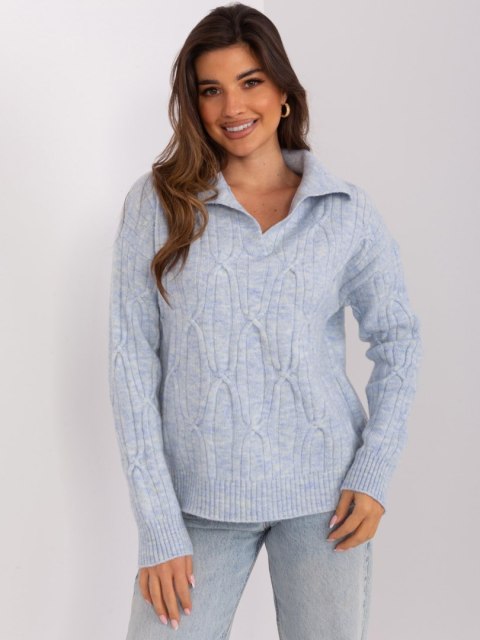 Sweter AT-SW-2349-2.27 błękitny