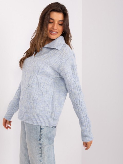 Sweter AT-SW-2349-2.27 błękitny