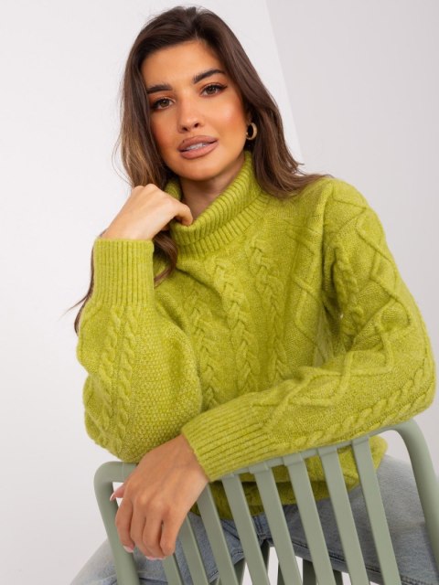 Sweter AT-SW-2355-2.30X oliwkowy
