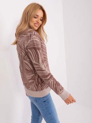 Sweter AT-SW-2357.96 brązowy