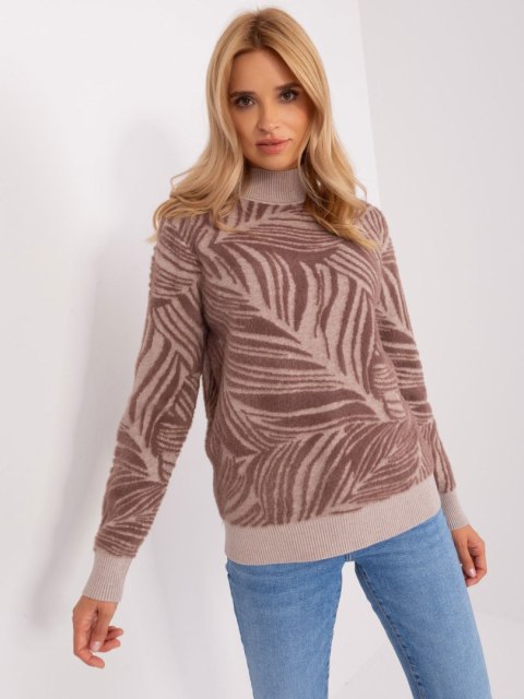Sweter AT-SW-2357.96 brązowy