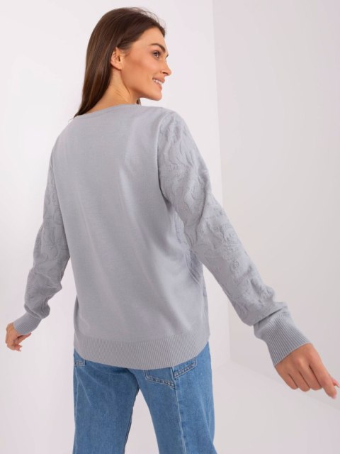 Sweter AT-SW-2231A.00P szary