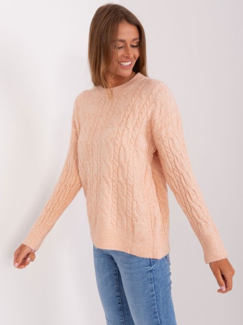 Sweter AT-SW-2335.27 brzoskwiniowy