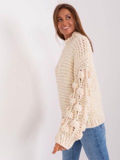 Sweter AT-SW-2382.97P jasny beżowy