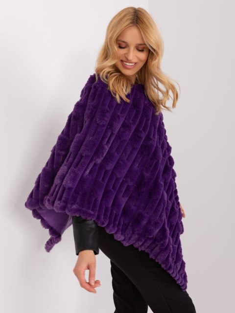 Poncho AT-PN-2347.68 ciemny fioletowy